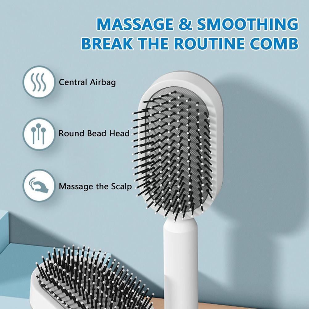 Self Cleaning Hair Brush For Women Massage Scalp Promote Blood Circulation Anti Hair Loss 3D Hair Growth Comb Hairbrush Self-Cleaning Hair Brush 3D Air Cushion Massager Brush Airbag Massage Comb B Self Cleaning Hair Brush For Women Massage Scalp Promote Blood Circulation Anti Hair Loss 3D Hair Growth Comb Hairbrush Self-Cleaning Hair Brush 3D Air Cushion Massager Brush Airbag Massage Comb B